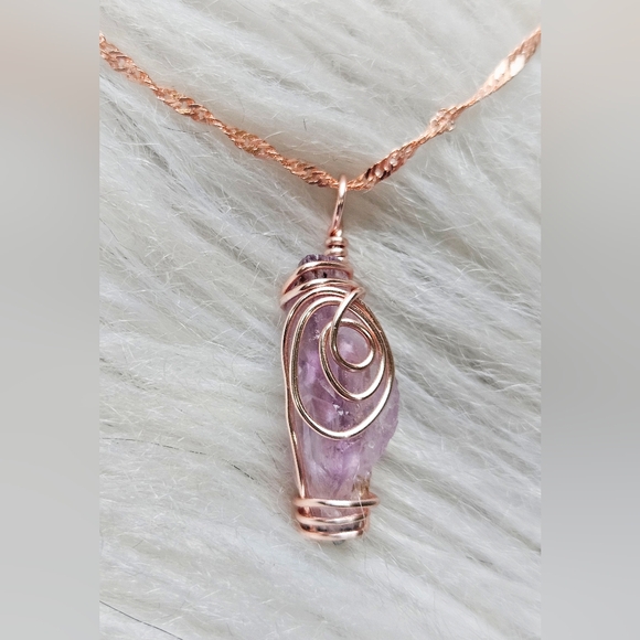 Handcrafted Amethyst Necklace - Picture 3 of 5